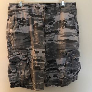 Camo cargo shorts